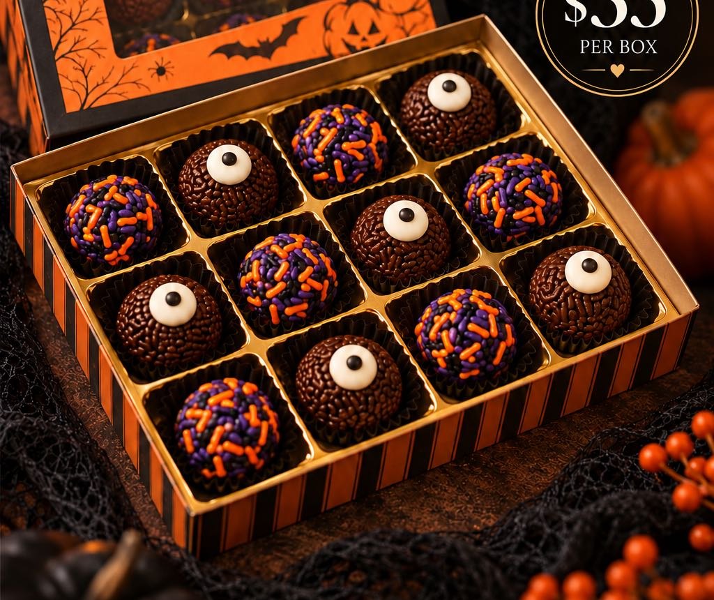 Halloween Brigadeiro Box — 12 Pieces