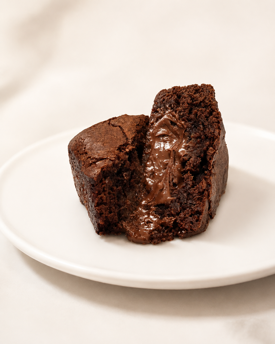 Fudgy dark chocolate brownies with gold leaf